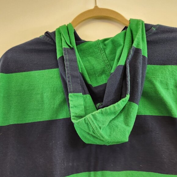 Chaps Est. 1978 Youth Hooded Block Stripe Long Sleeve Tee Size XL (18-20) Green - Picture 7 of 12